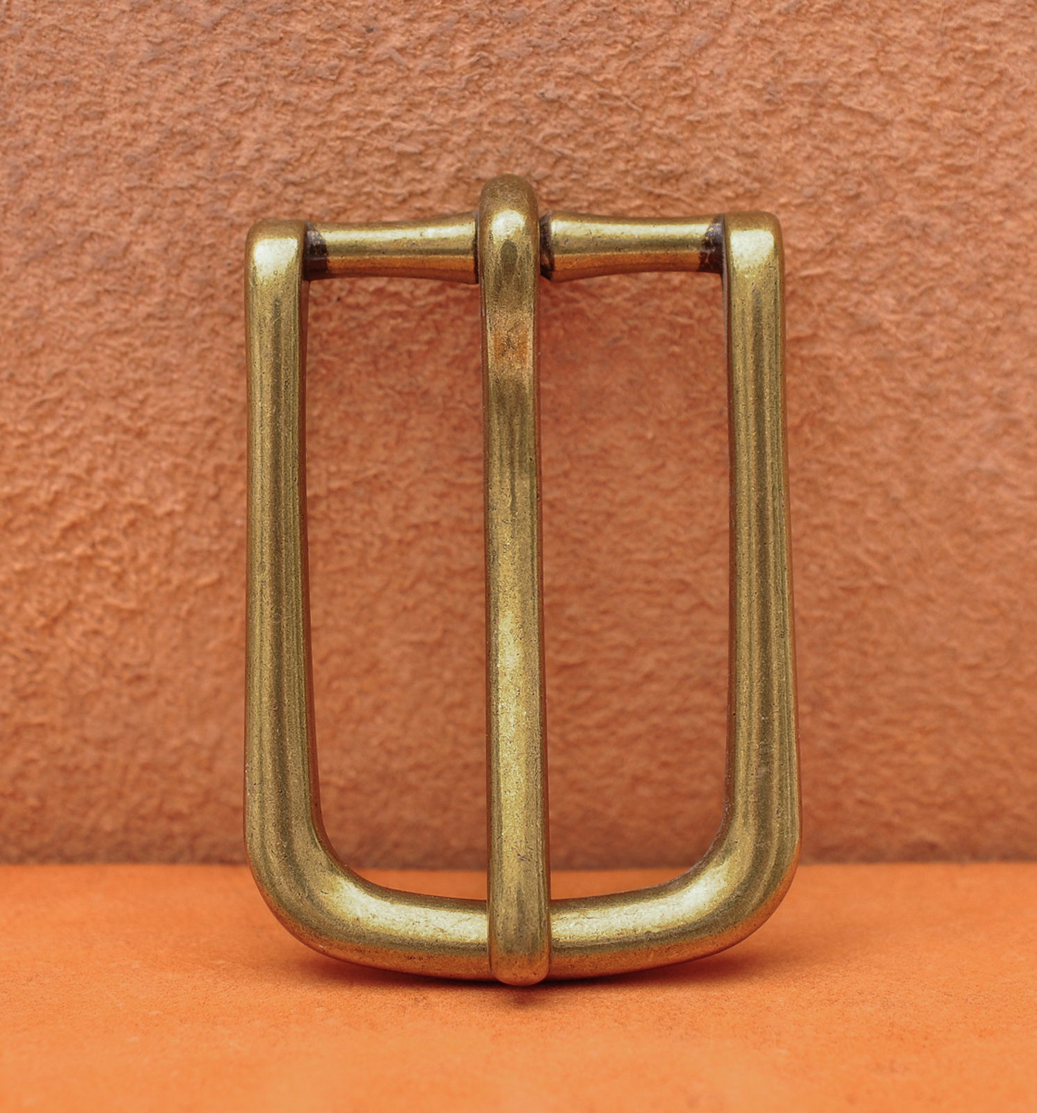 Antique Brass Long Big Heavy Single Pin Leather Belt Buckle fits 40mm Strap