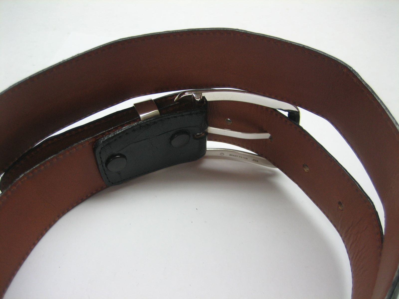 Sterling silver 925 buckle w/1.5&Prime; Genuine Alligator belt sizes 30&Prime; to 44&Prime; U.S.A.