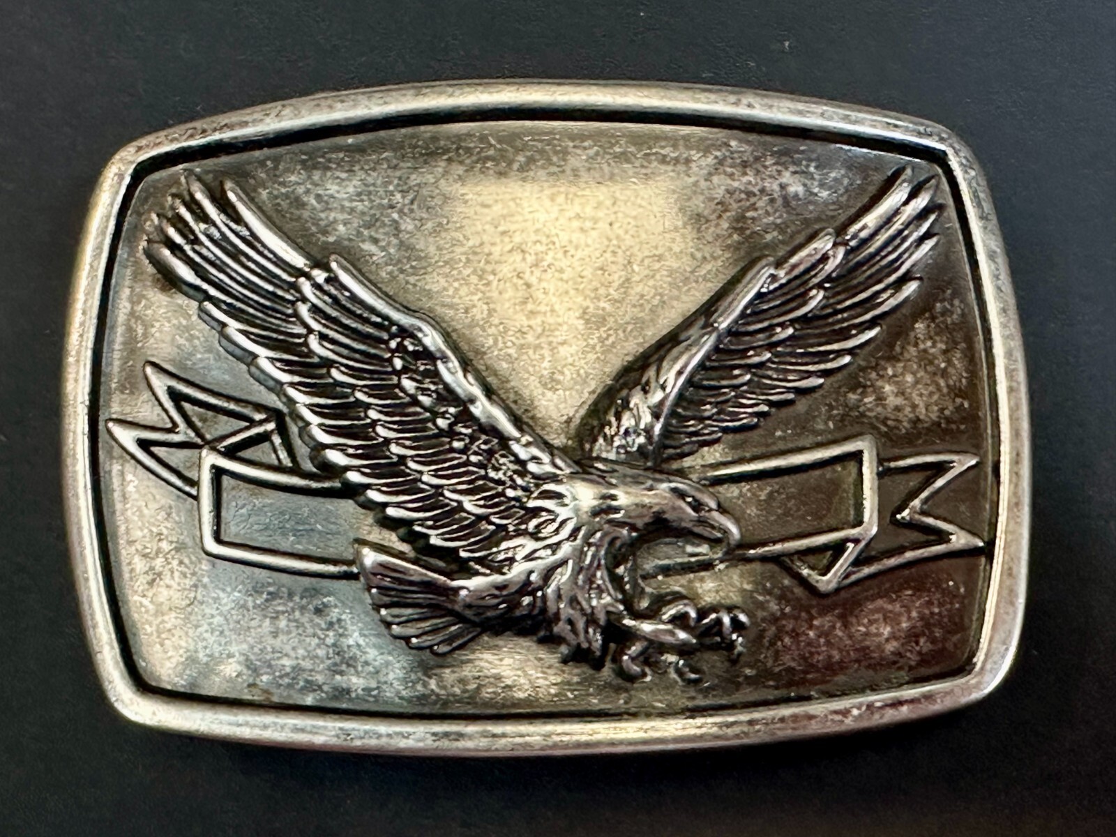 Patriotic American Eagle Flying Wings Wide Hunting Diving Metal Belt Buckle