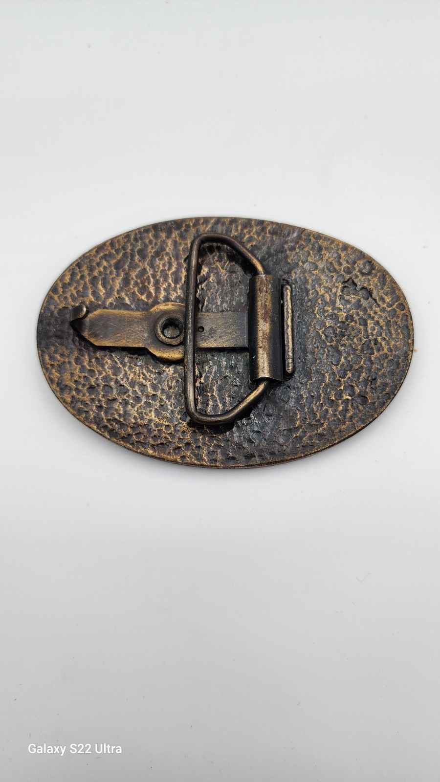 Bronze Tone Eagle USA Bicentennial 1776-1976 Metal Clip Buckle Patriotic
