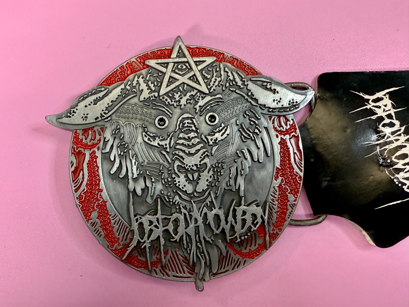 Lamb of God Symbol Logo Job for Cowboy American Heavy Metal Band Belt Buckle