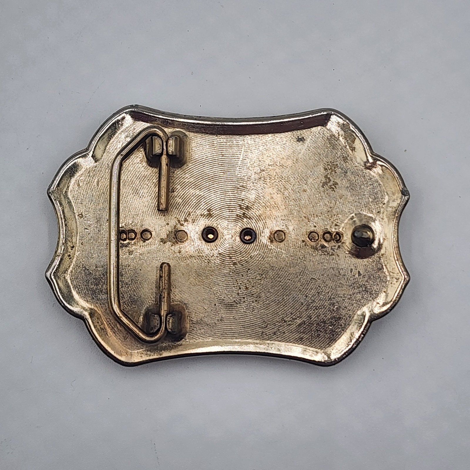 Vintage Eisenhower Dollar Belt Buckle 1776-1976 Bicentennial Gold Silver Tones