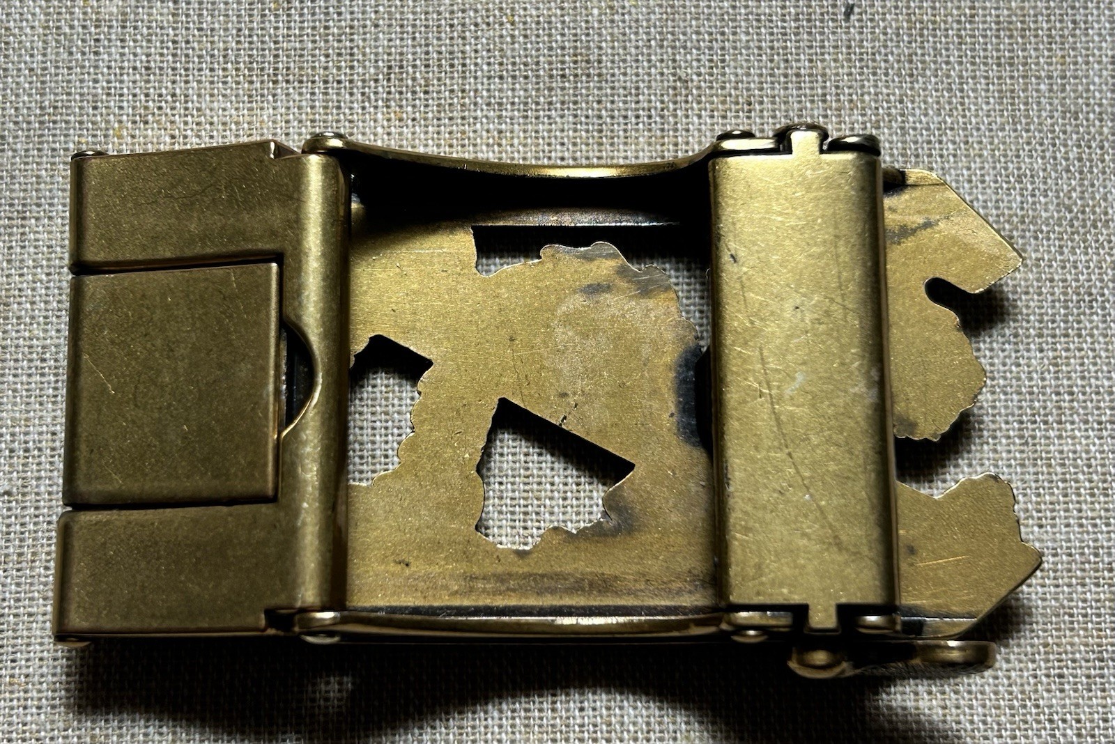 Vintage Style Dragon Belt Buckle Bronze Tone Asian Dragon 1.25 Strap