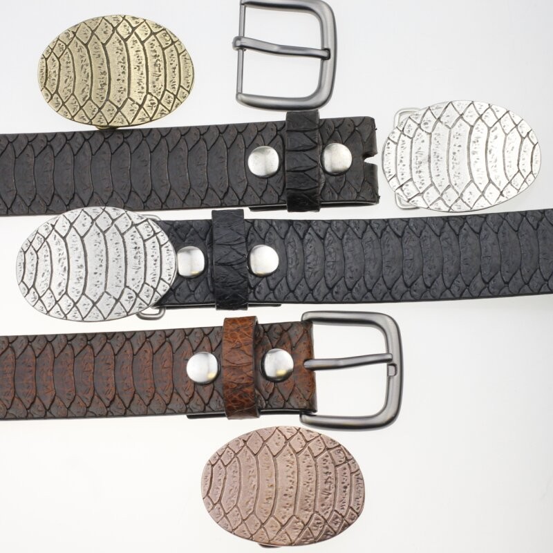 Croc Belt Buckle – Rustic Statement Accessory, Western & Vintage Style
