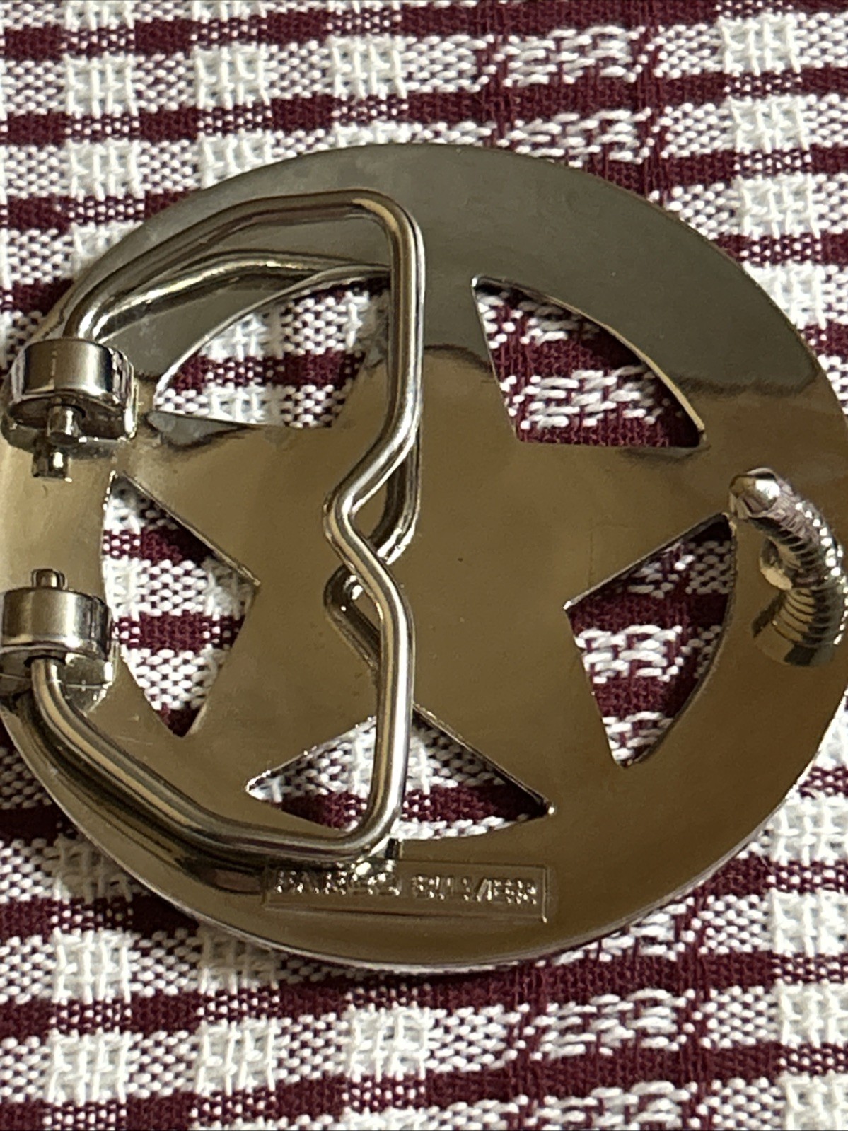 Texas Ranger Badge Belt Buckle (Silver)