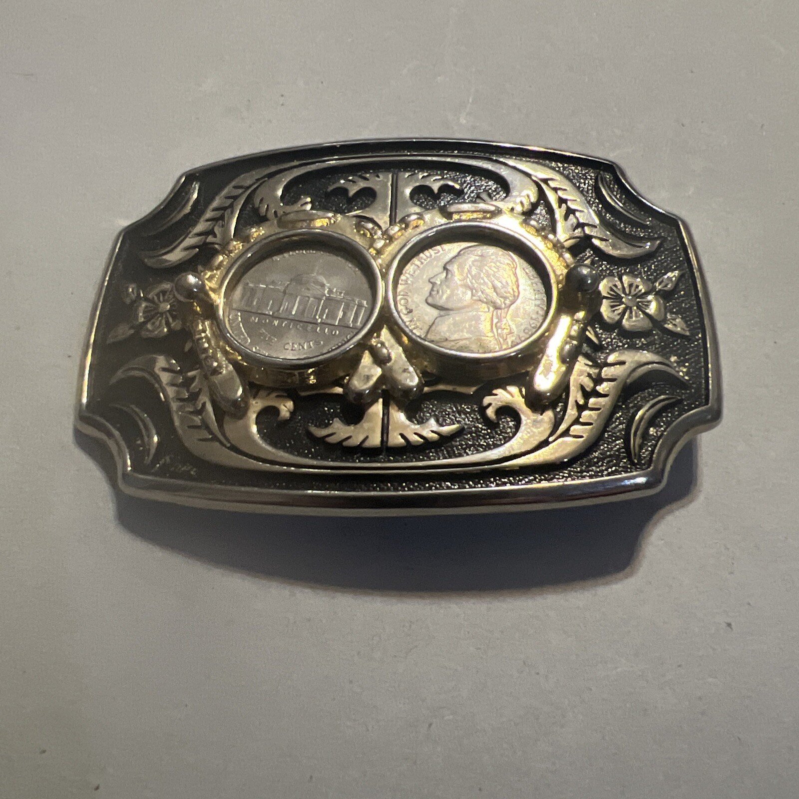 Coins Belt Buckle Nickels Coins 1989