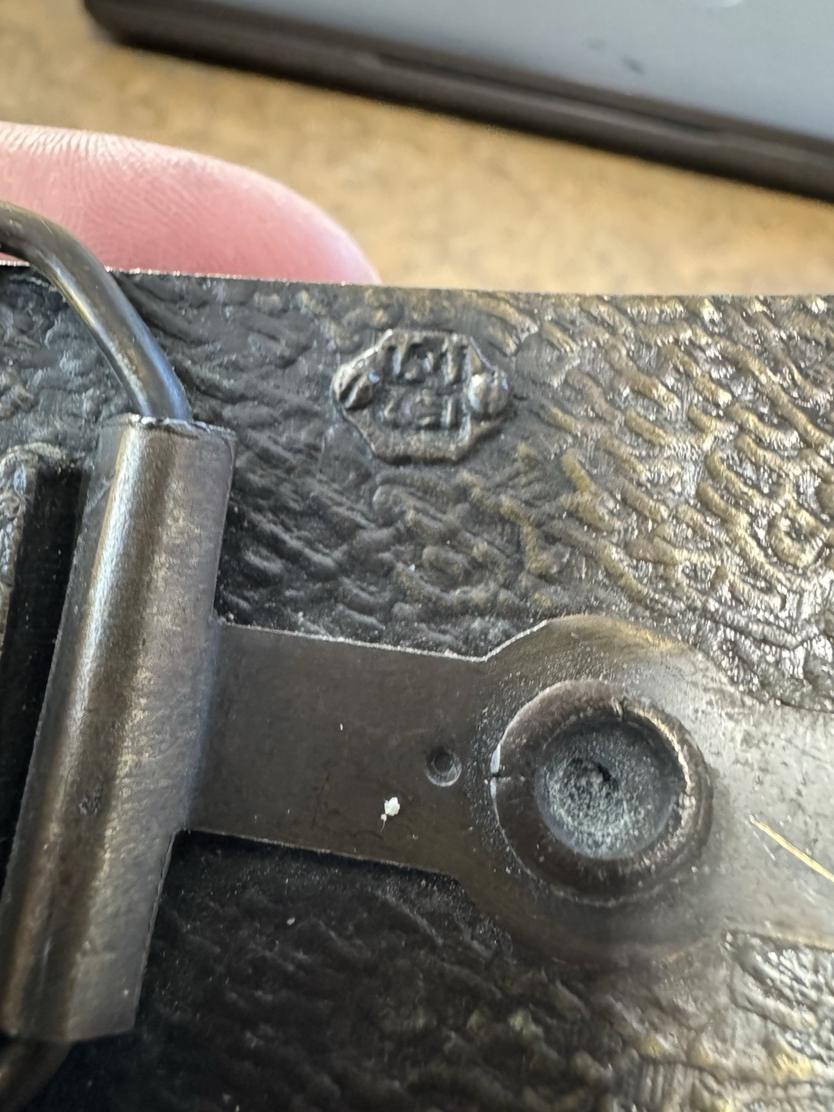 Brass Belt Buckle Give Up My Guns