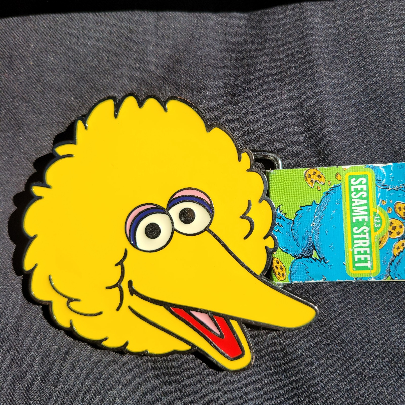 Sesame Street Big Bird Belt Buckle Yellow Bird 2011 SESAME Workshop