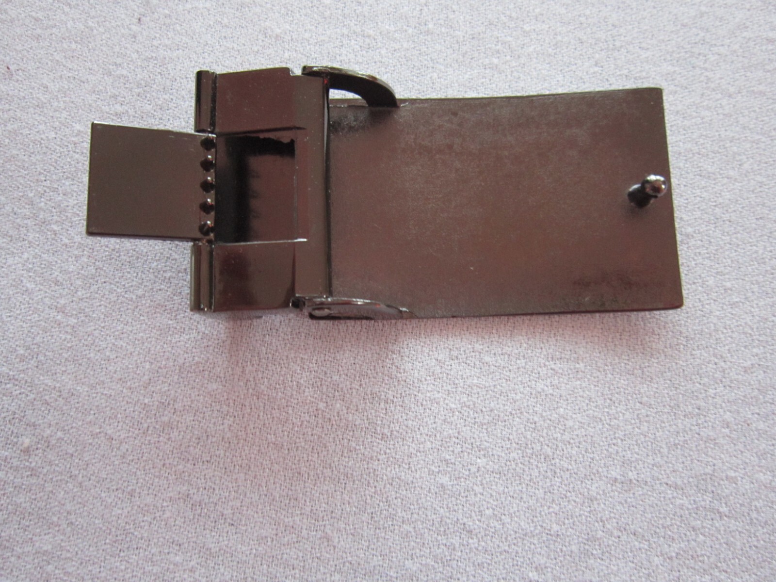 Western HORSE Bronco BELT BUCKLE Brushed METAL Slide Style Like New