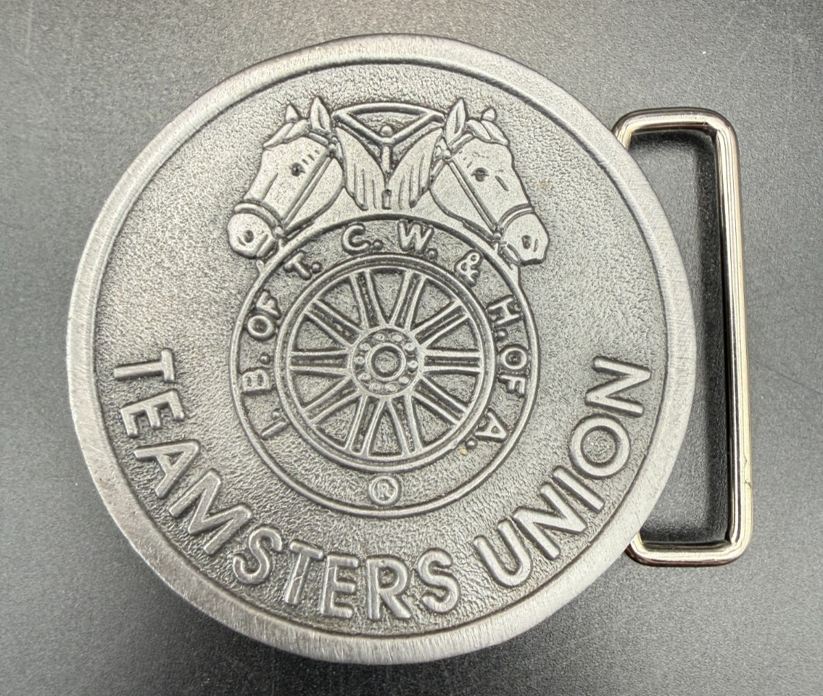 Teamsters Belt Buckle Union Horse Equine Collector Biker Motorcycle America USA
