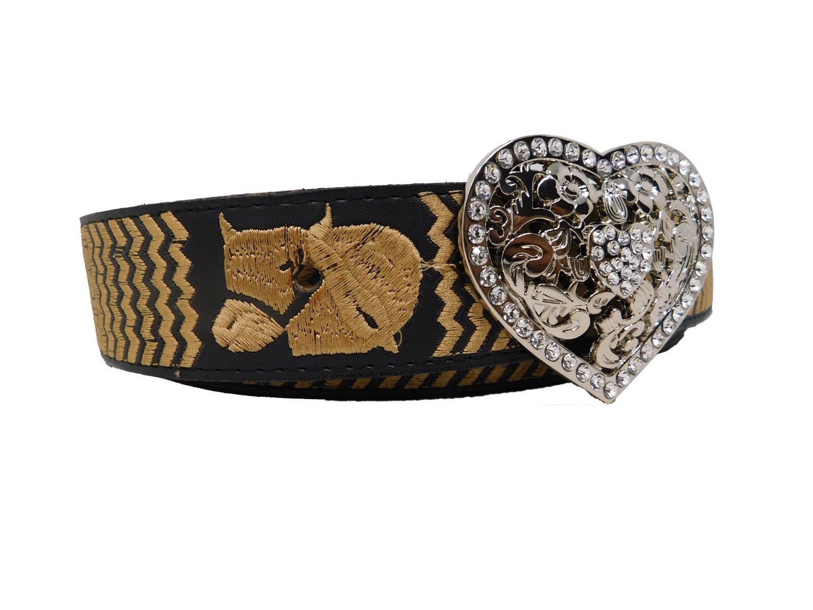 Belt Buckle Dimond sliver heart Sliver,Metal