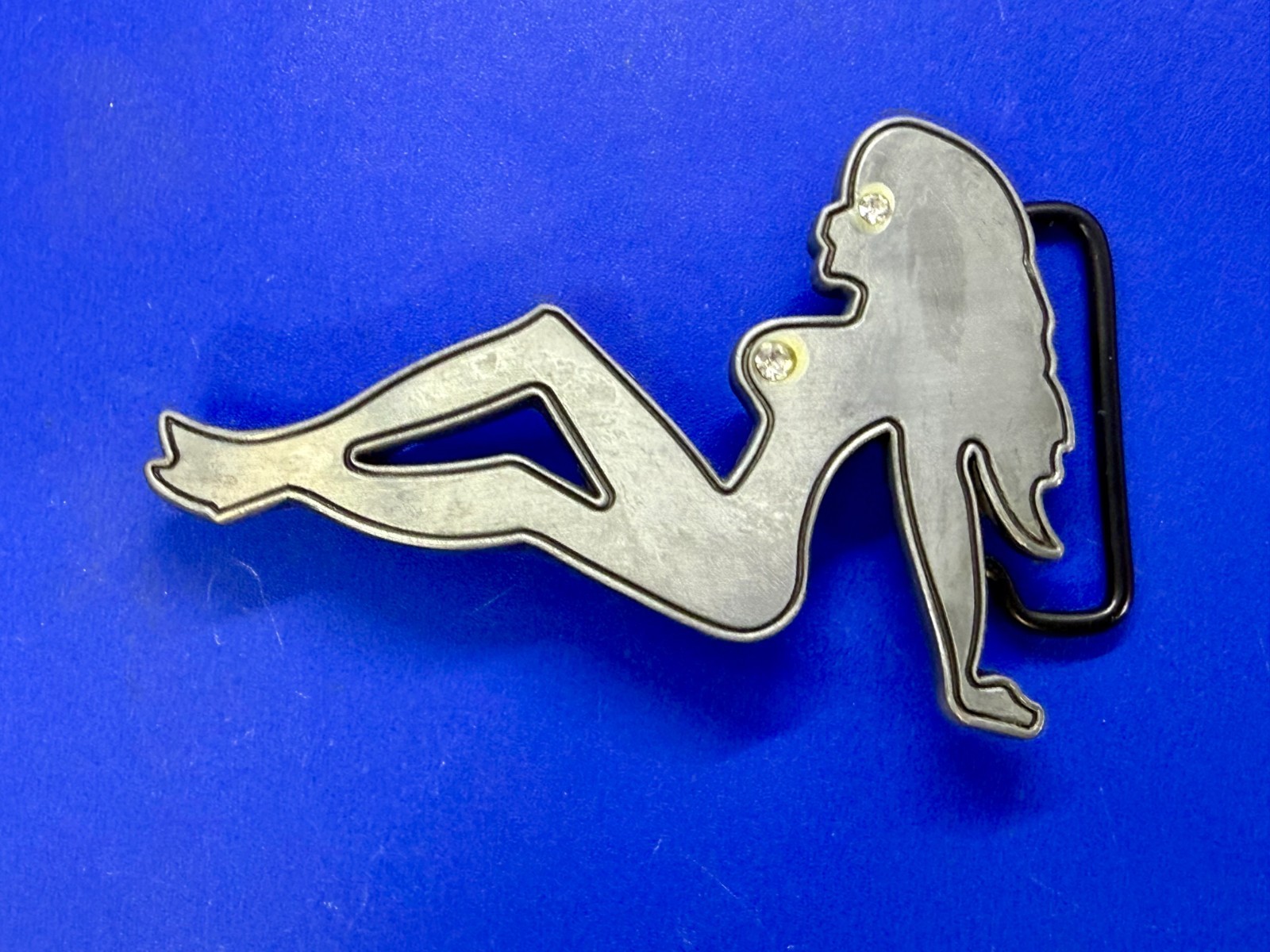 Sexy Woman Silhouette Mud Flap Girl Trucker Chick Belt Buckle By Buckle Rage