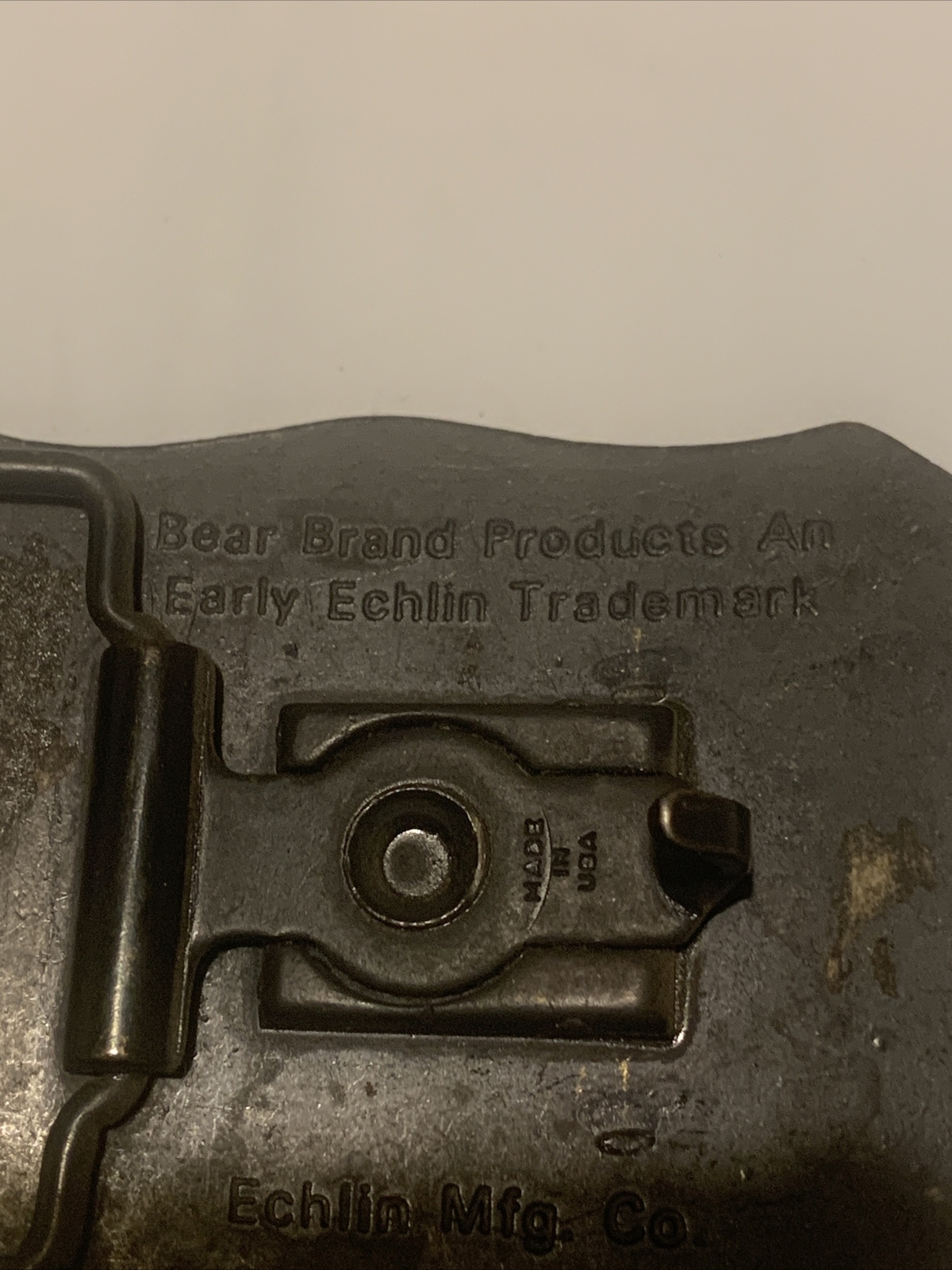 Vintage NAPA Echlin Grizzly Bear Brand Belt Buckle