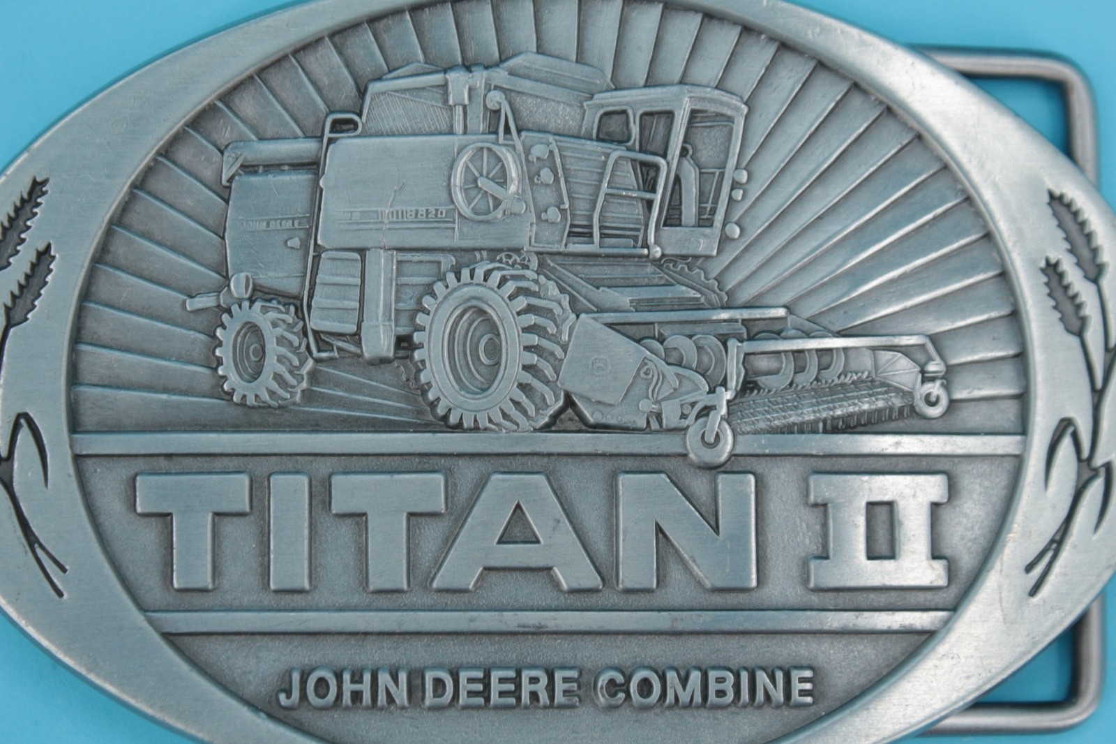 VTG 80s John Deere Titan II Tractor Combine Western Belt Buckle 2