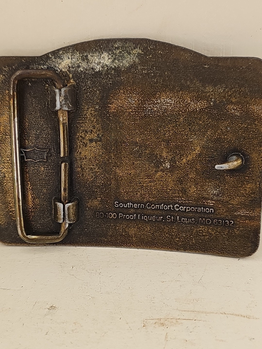 Vintage Southern Comfort Belt Buckle & Belt