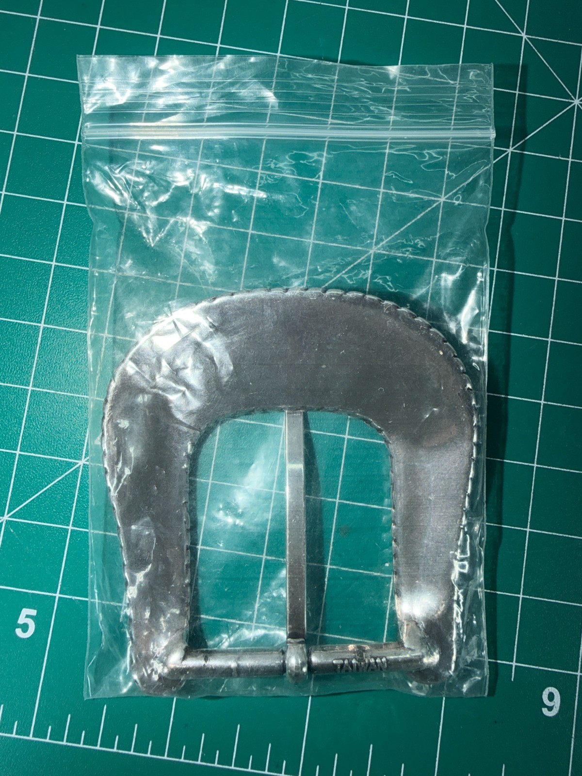 Silver Tone Metal Western Cowboy Bronco Riding Rodeo Belt Buckle Made in Taiwan