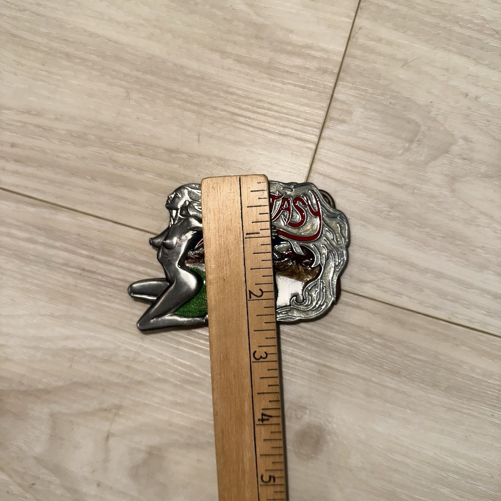 Vintage Belt Buckle Ecstasy Biker Style 90s Dragon Designs England Motorcycle