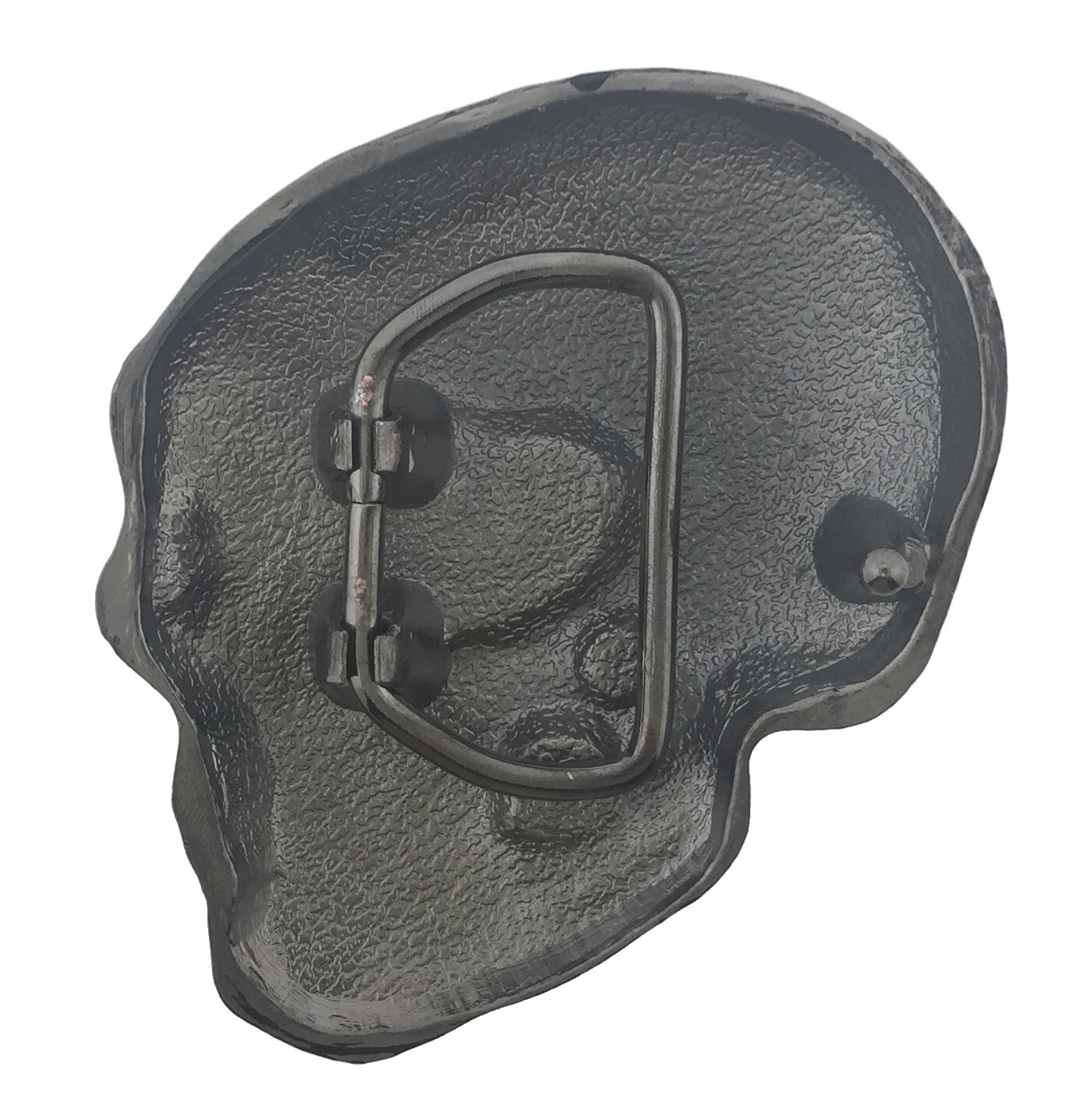 Skull Belt Buckle Gunmetal Finished Antiqued Gothic Tattoo Halloween Party Gift