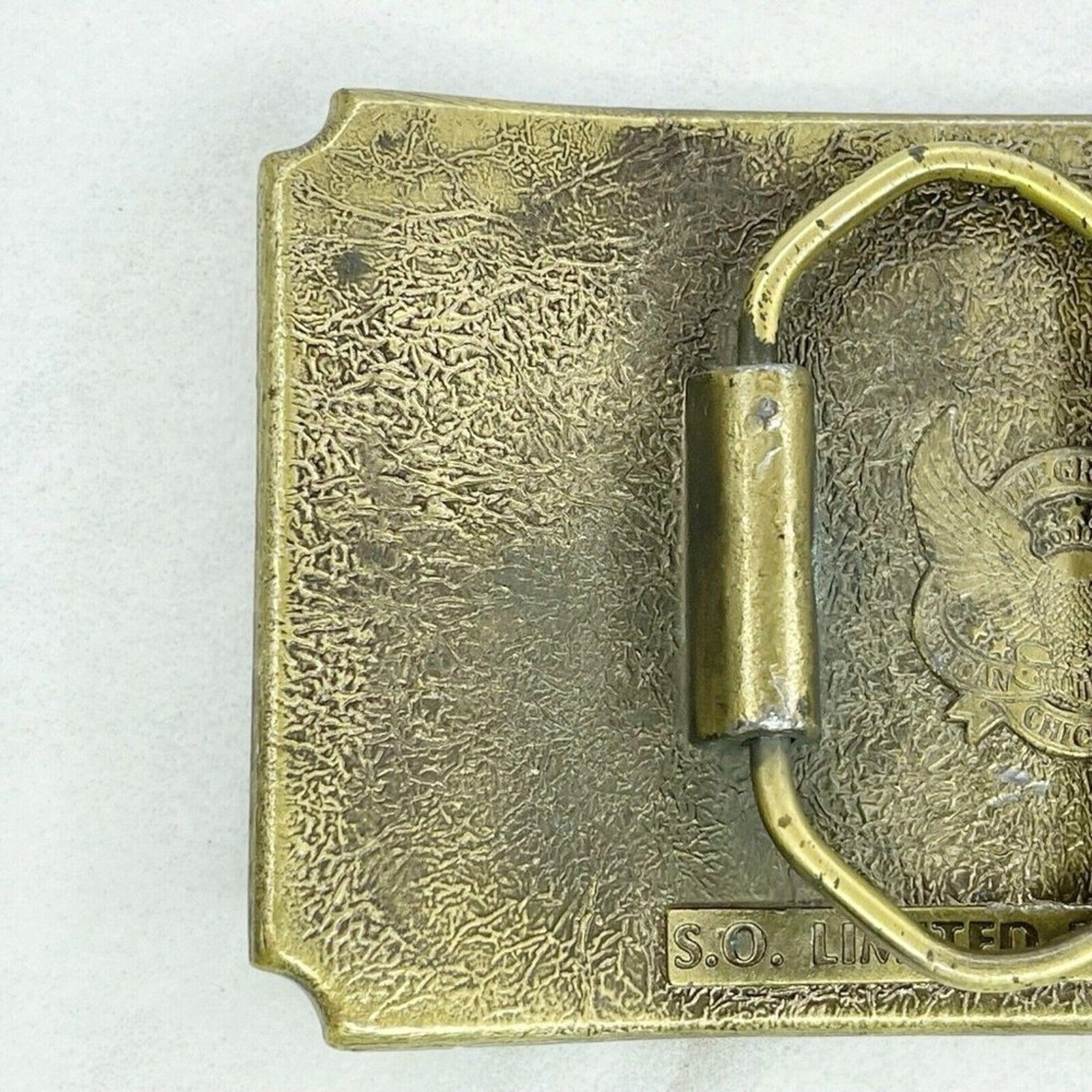 Vintage 1982 Great American Buckle Co Southern Outdoors Magazine Belt Buckle