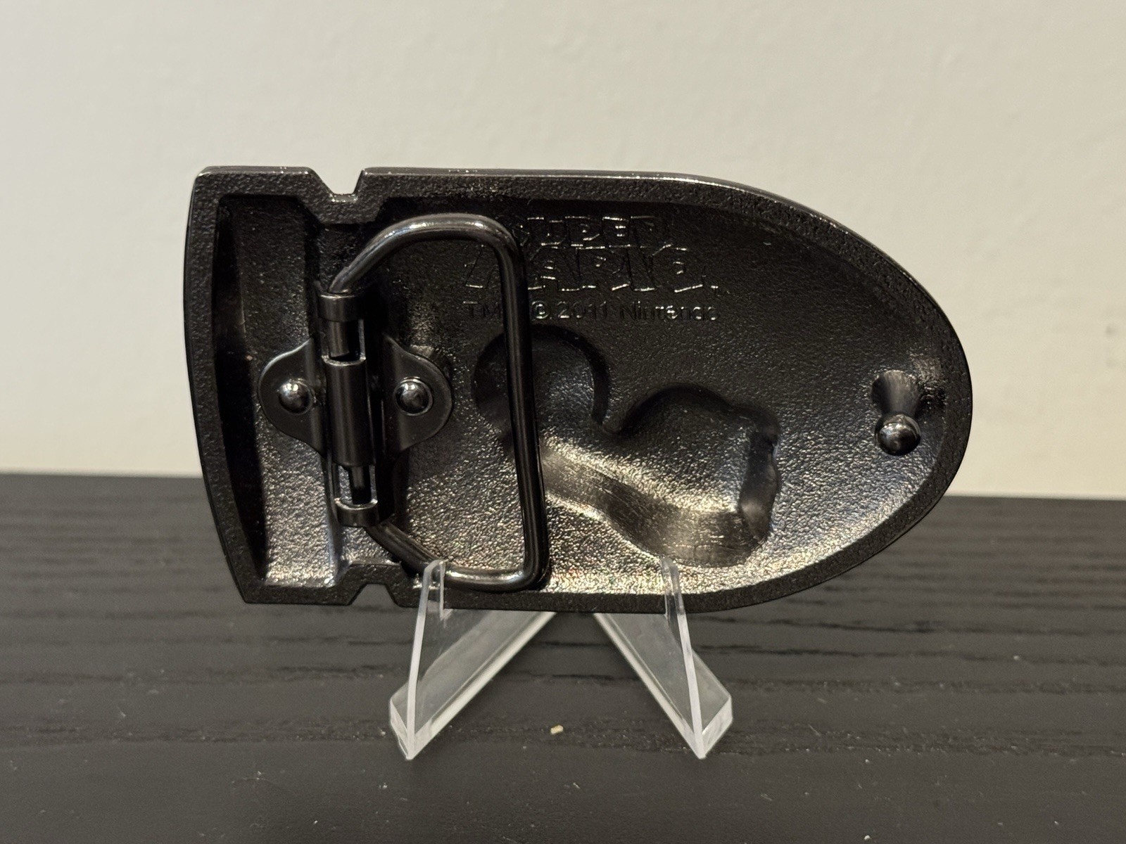 Nintendo Super Mario Bros 3.5” Chrome Metal Bullet Bill Belt Buckle Scratches