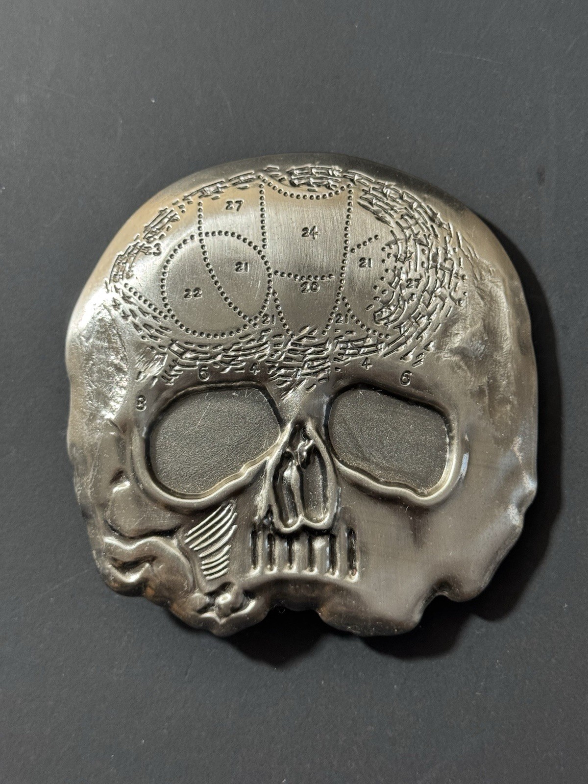 Vintage Black Label Society Skull Head Belt Buckle