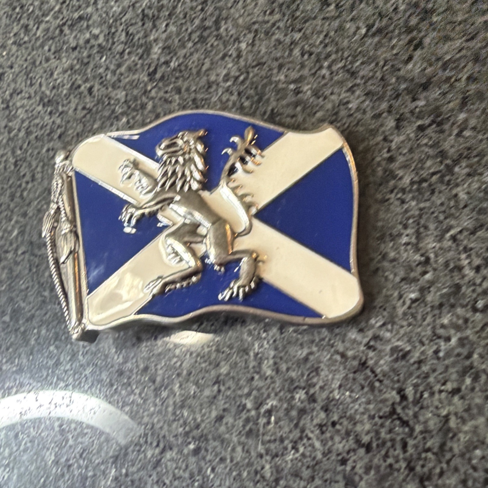 St. Andrew&rsquo;s Cross with Rampant Lion Celtic Belt Buckle Bottle Opener