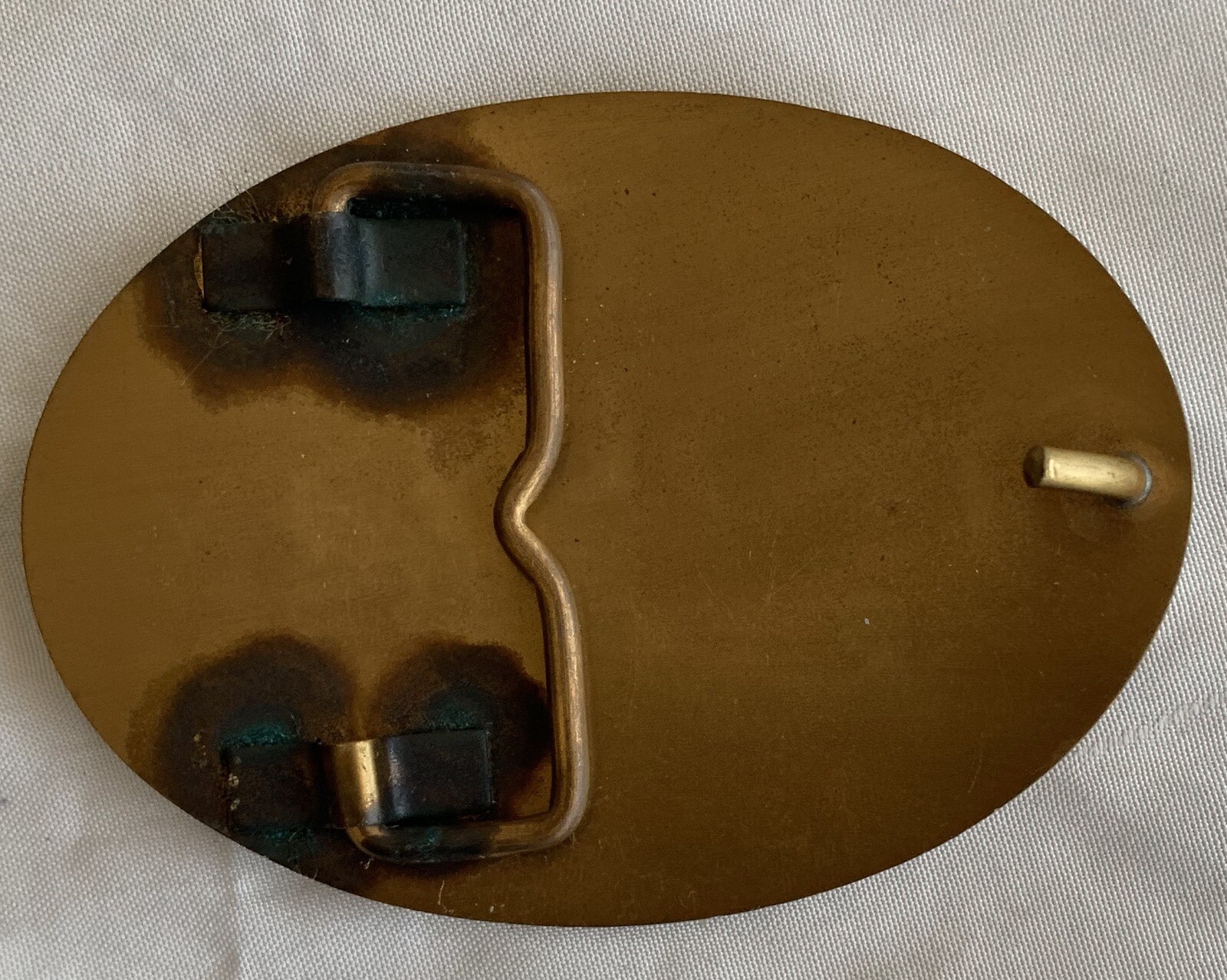 Case Excavator 1985 Rodeo Belt Buckle brass retro construction 1980&rsquo;s equipment