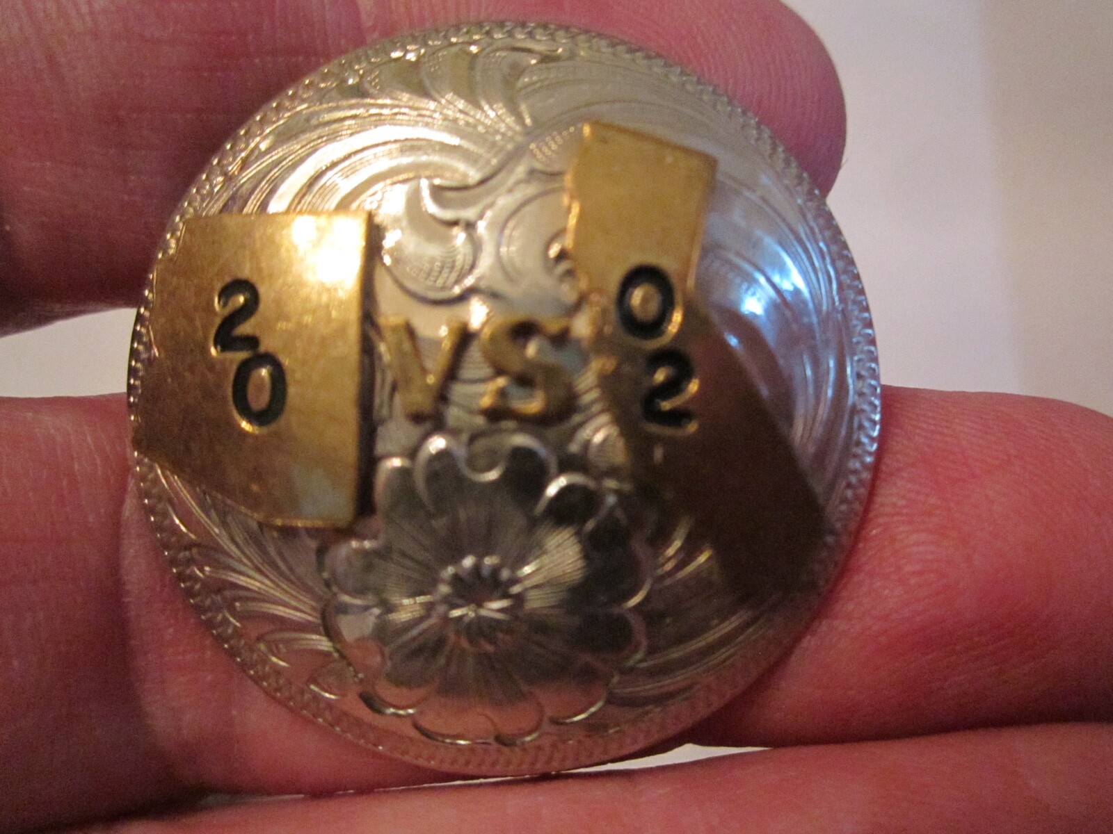WAGE GERMAN SILVER 2002 SCARF BUCKLE – HAND MADE – BBA-4