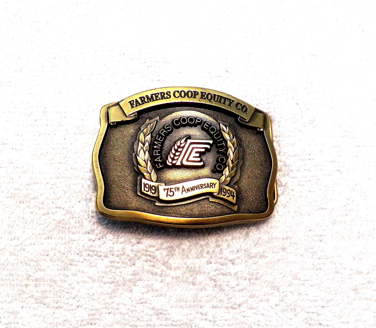 CLASSIC BELT BUCKLE 1991 FARMERS COOP EQUITY CO « SWAZEY » LMT ED #201 OF 700 BB17
