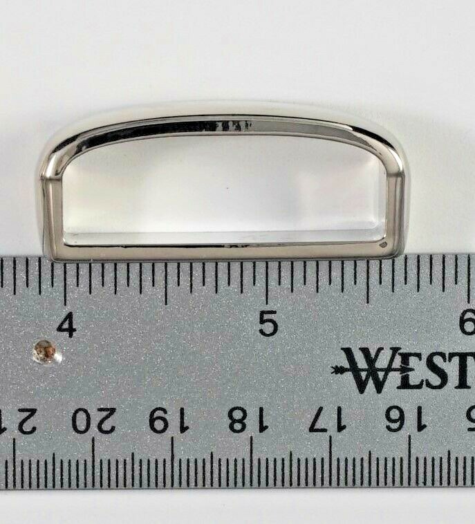 New 1 1/2&Prime;(38mm) pin buckle + loop buckle set(#T11) man women nickel color USA