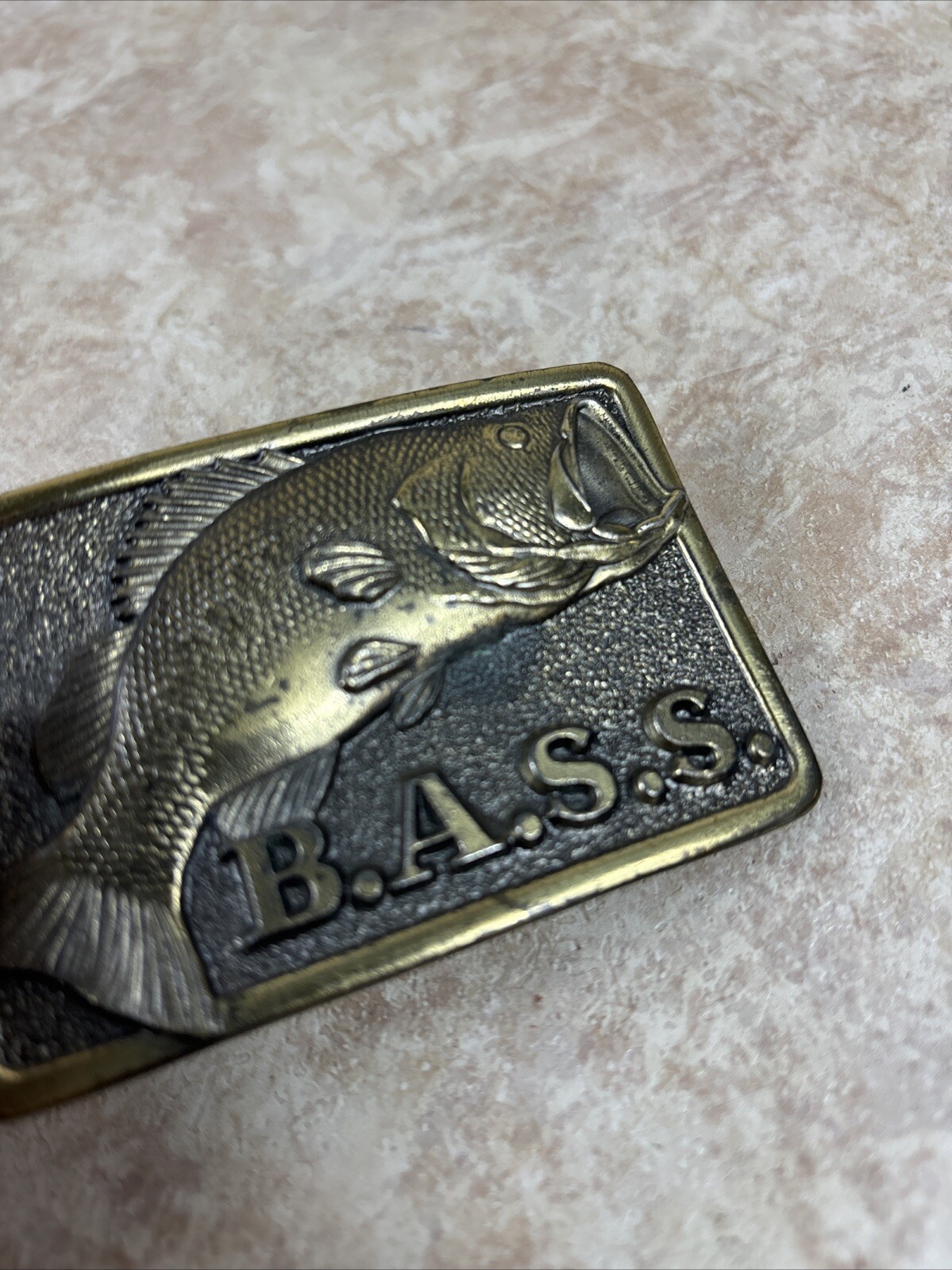 The Great American Buckle CO Bass Anglers Sportsman Society B.A.S.S. Vintage
