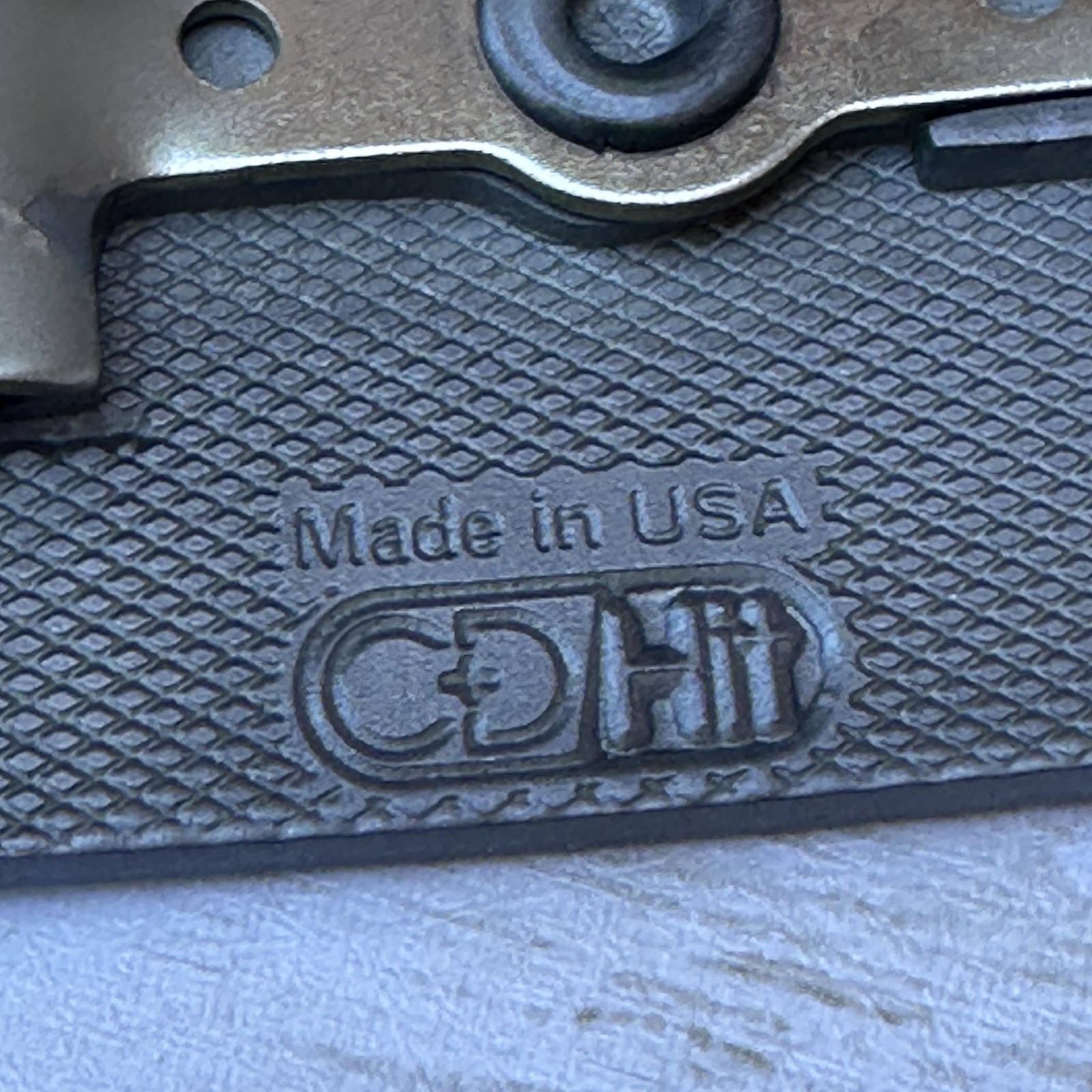 Ameralloy Steel Belt Buckle Mens Gray Metal Logo Promotional Souvenir Made USA