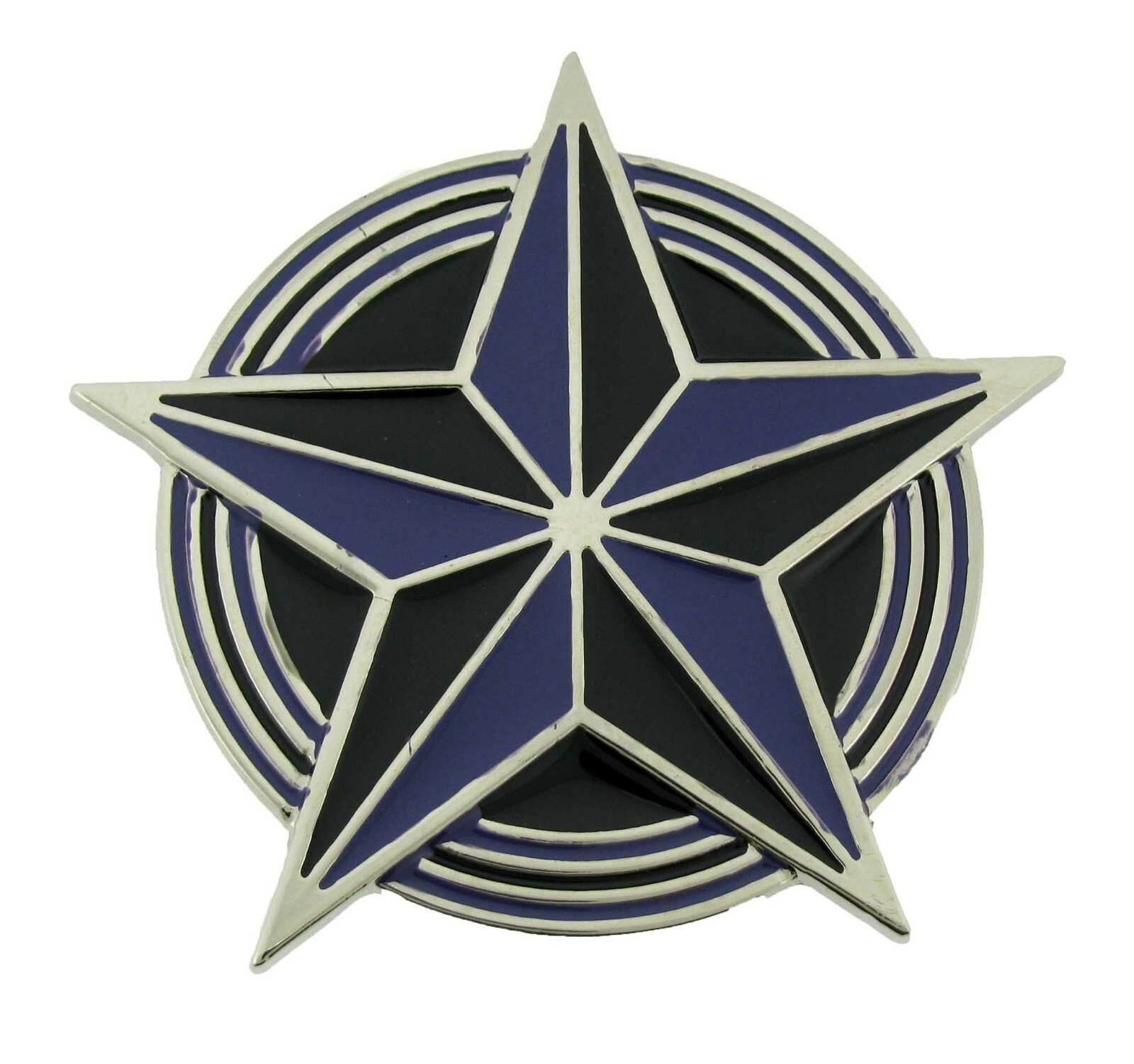 Classic Multicolor Star Belt Buckle Metal Plain Finished Punk Heavy Rock Unisex