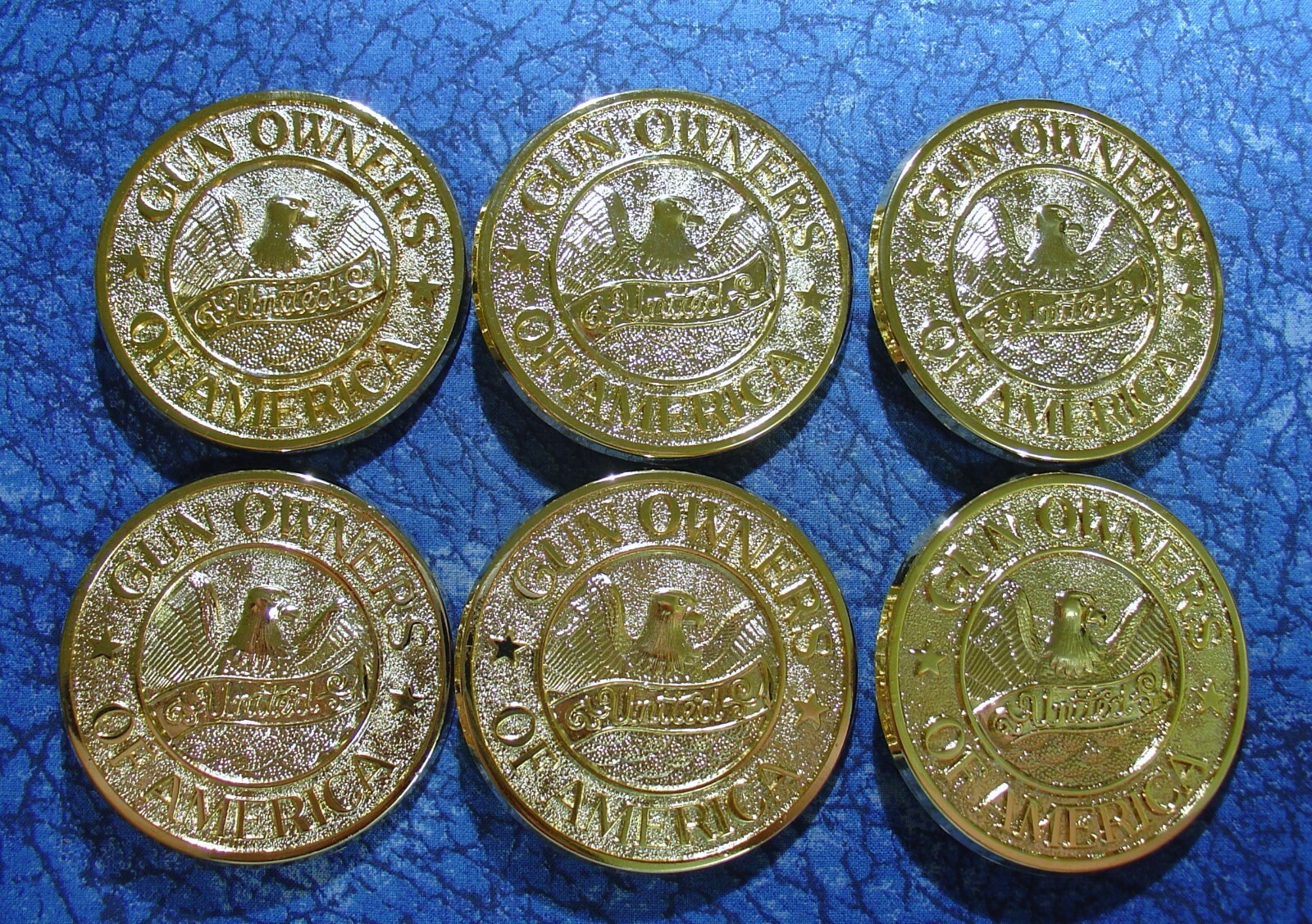 6 ~ Gun Owners of America United Belt Buckles