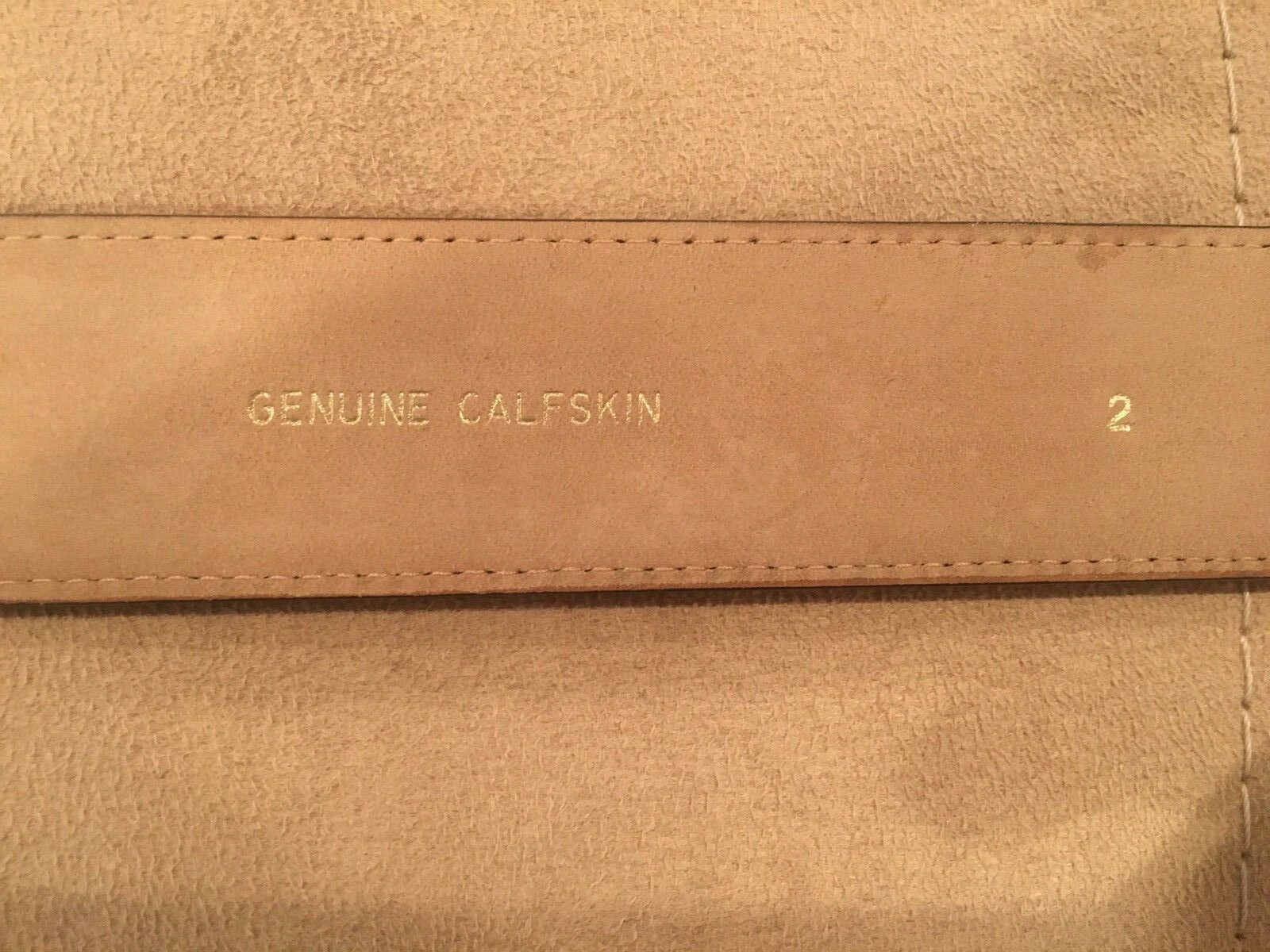 Huge Kieselstein-Cord Sterling Alligator Buckle With Brown Calfskin Belt Size 2