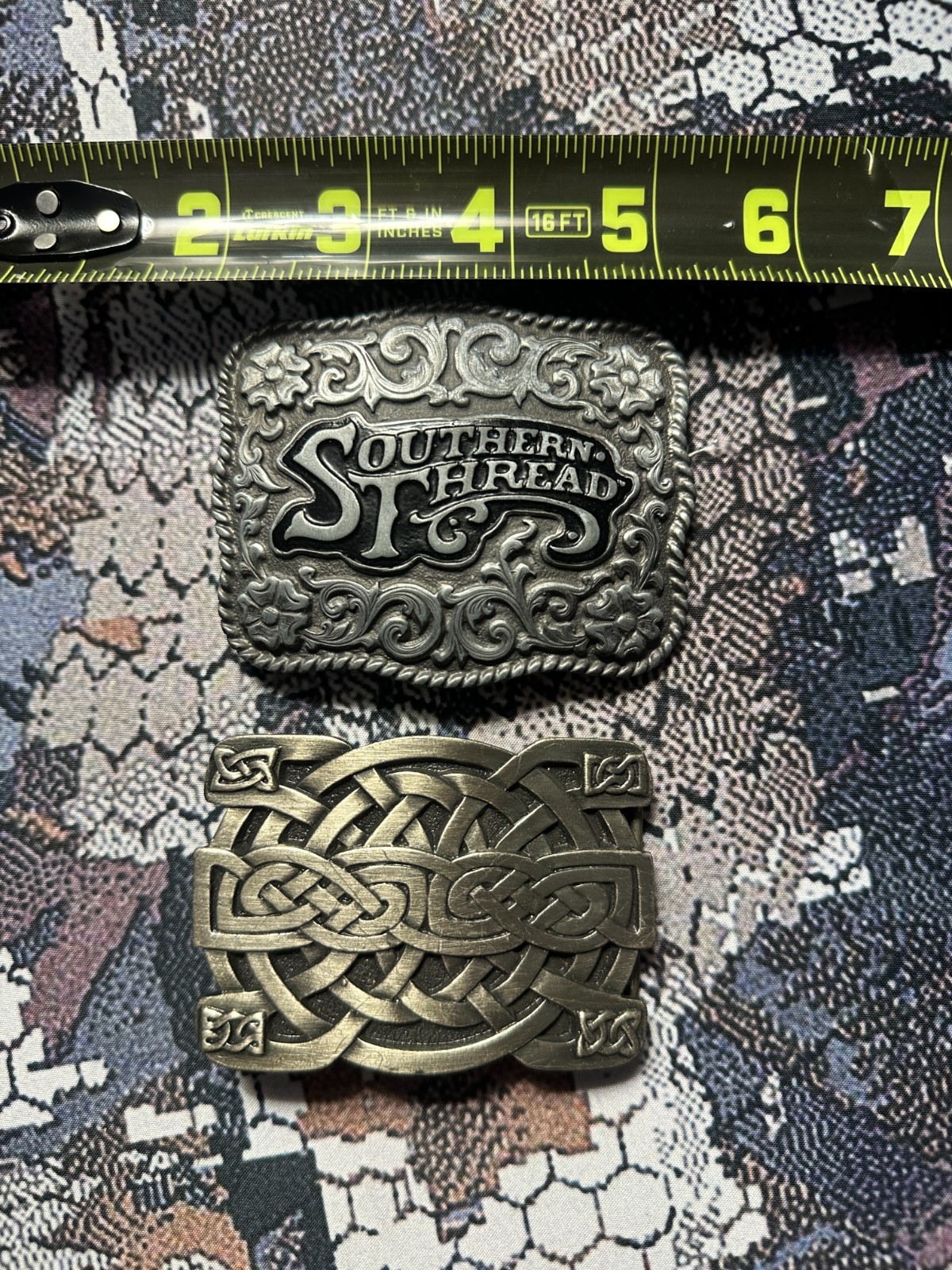 Bergamot Celtic Cross Knot V-258 & Southern Thread Metal Belt Buckles Free Ship