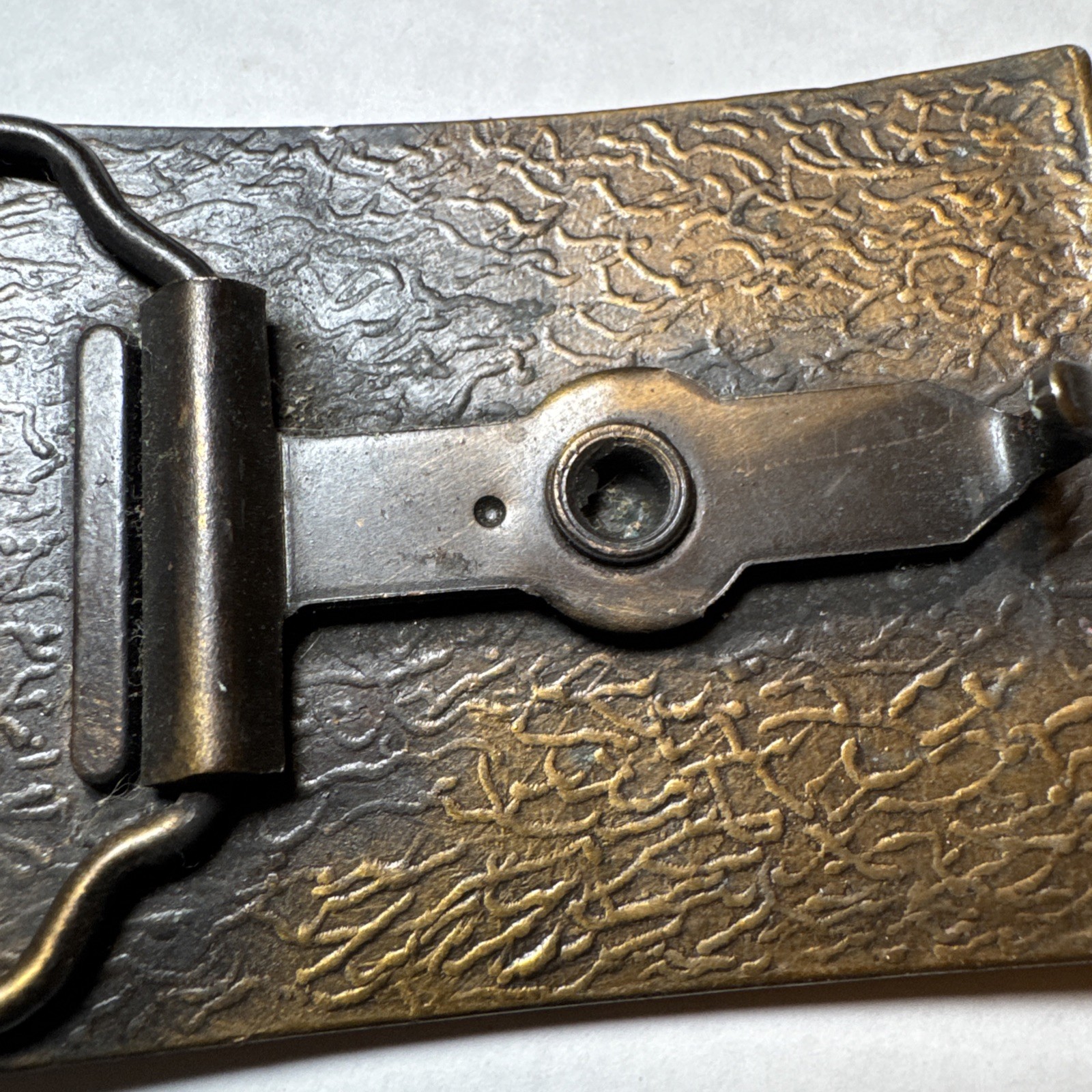 Vintage 1980s Lee Jeans Brass Belt Buckle