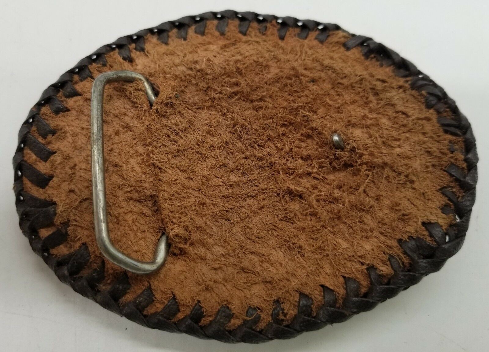 Handmade Handtooled Leather Belt Buckle – Game Bird Pheasant Hunting Bird Dog