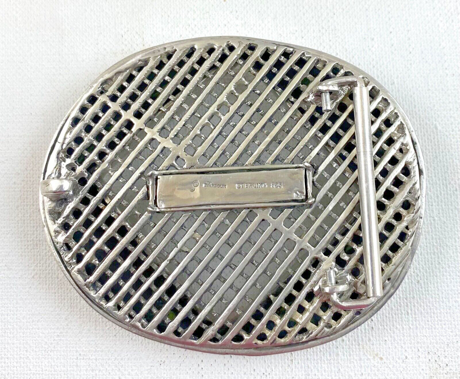 Artisan made Paladin Have Gun Will Travel sterling silver belt buckle Lge.