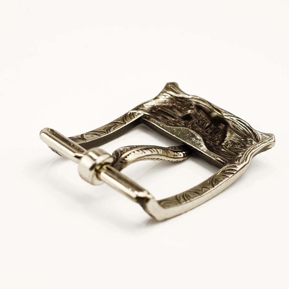 German silver belt buckle Duck Season, Pin type, Hunter trophy buckle for 1.5 in