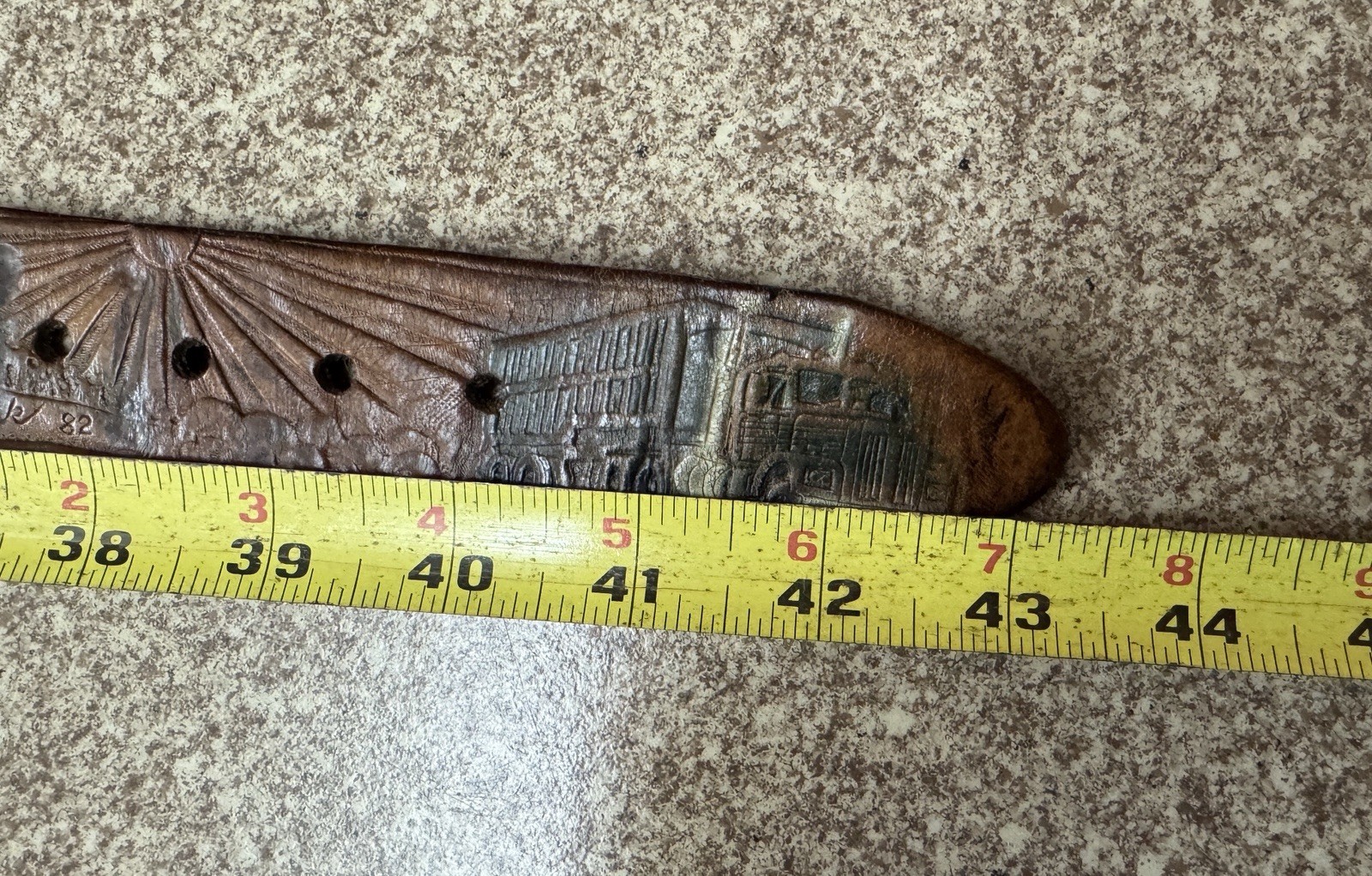 Vintage 1983 Tractor Trailer Belt and Buckle Made In USA