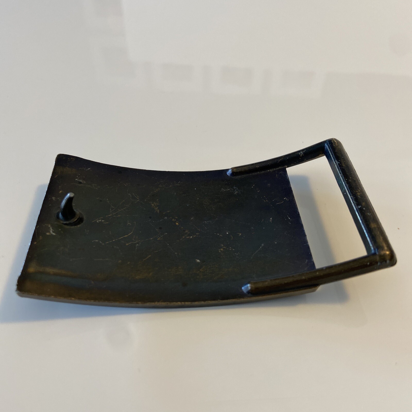 Levi Strauss & Co. Arched Original Riveted Brass Tone Belt Buckle for 40mm Belt