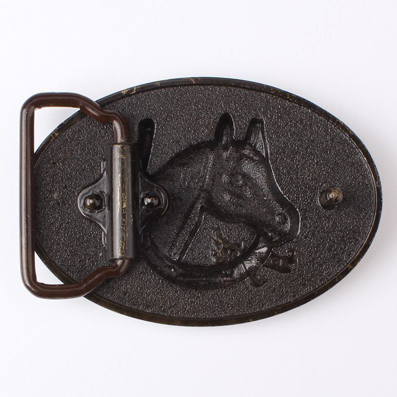Horse Head Buckles – Super Large Alloy Smooth Buckle Belt Parts Self-Assembly