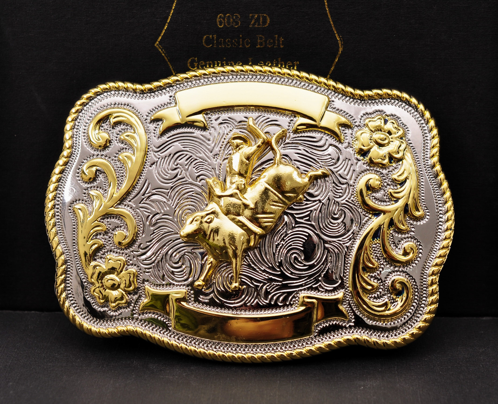ROCK BULL RIDE RODEO LONG HUGE RODEO BIG COWBOY TEXAS WESTERN SHINE BELT BUCKLE