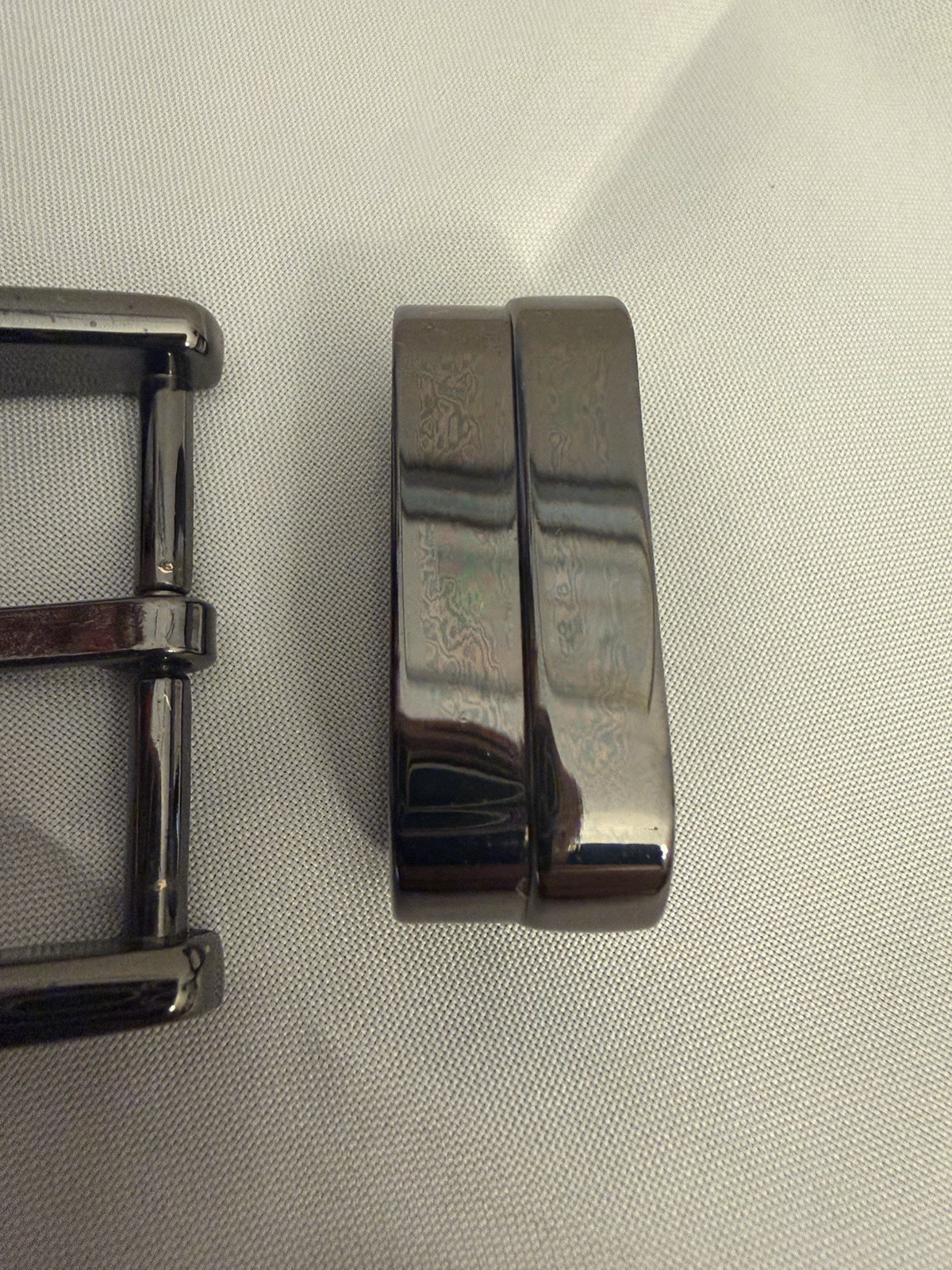 Belt Buckle 1.25” Belt Making Replacement Single Prong Black Gun Metal + Loop