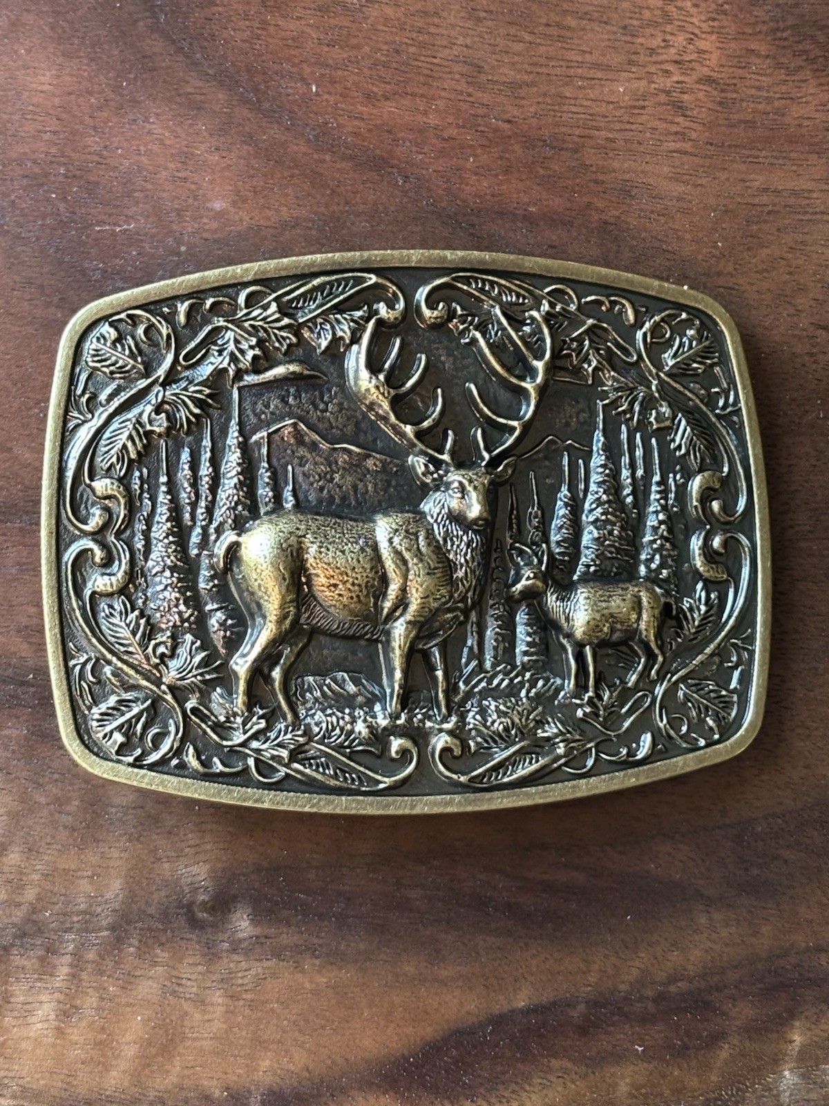 Metal Cowboys Belt Buckle Deer Nature Hunter Western Fashion