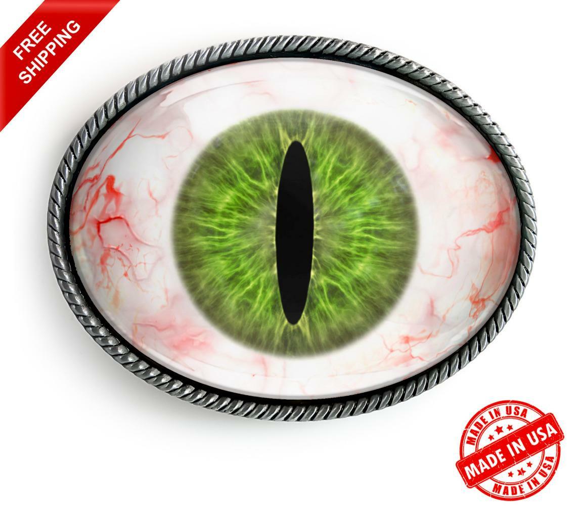 Monster Eyeball Belt Buckle – Halloween Taxidermy Cosplay Buckle – 56-E