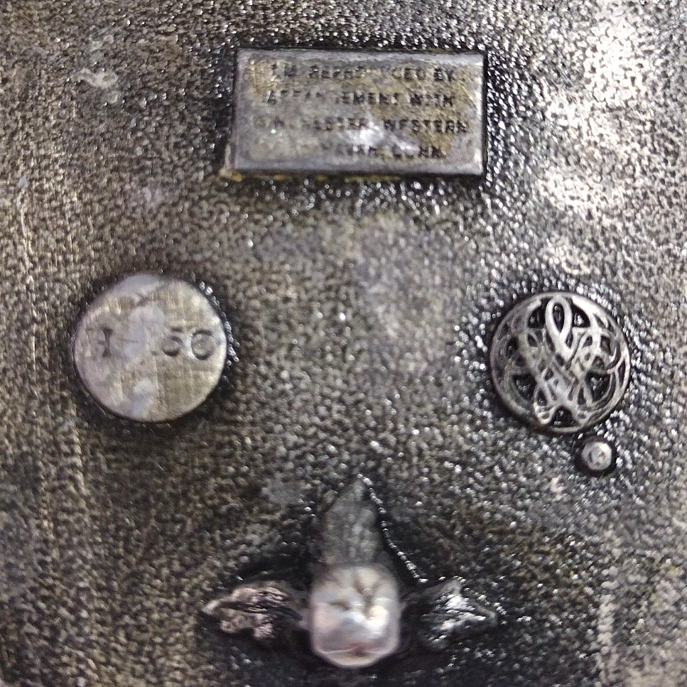 Belt Buckle Winchester Western Pewter Silver Tone Vintage 3.5&Prime; x 2.75&Prime;