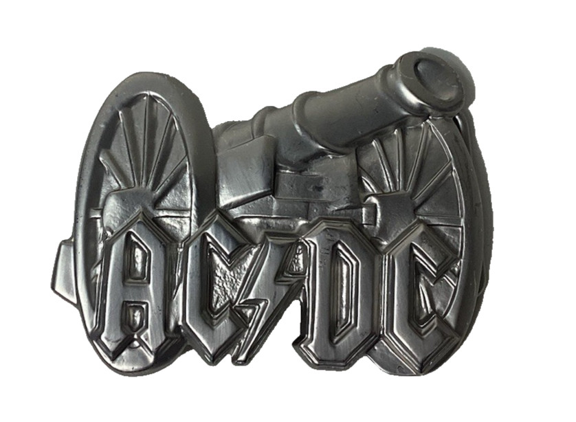 Brand New AC/DC Cannon Logo Rock Band Licence Belt Buckle