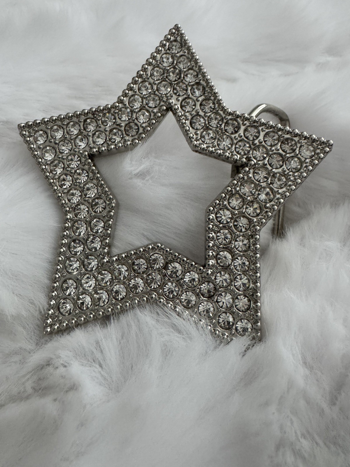 New Men’s Star Studded Rhinestone Belt Buckle New
